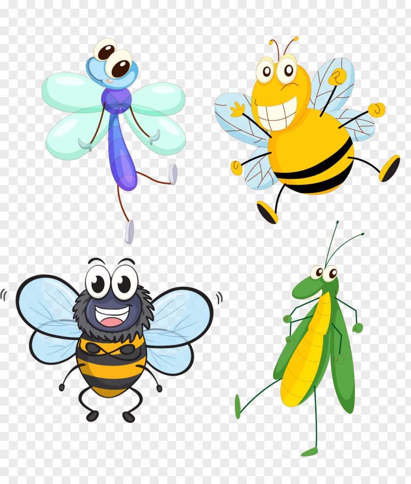 Insect Vector Material Butterfly Cartoon Clip Art PNG