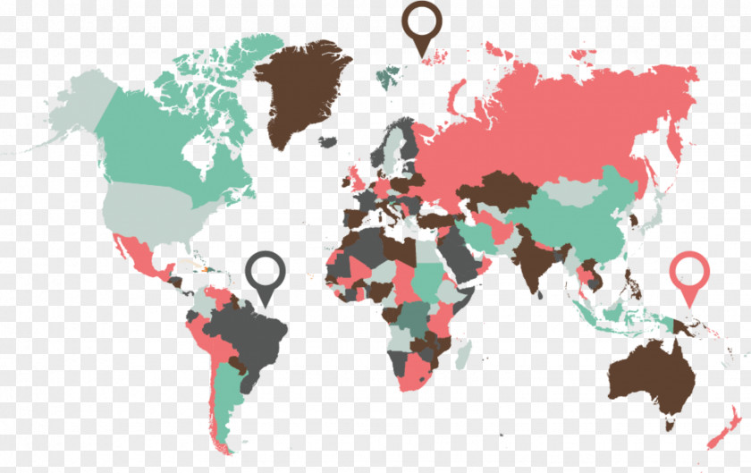 Map Color Globe World PNG