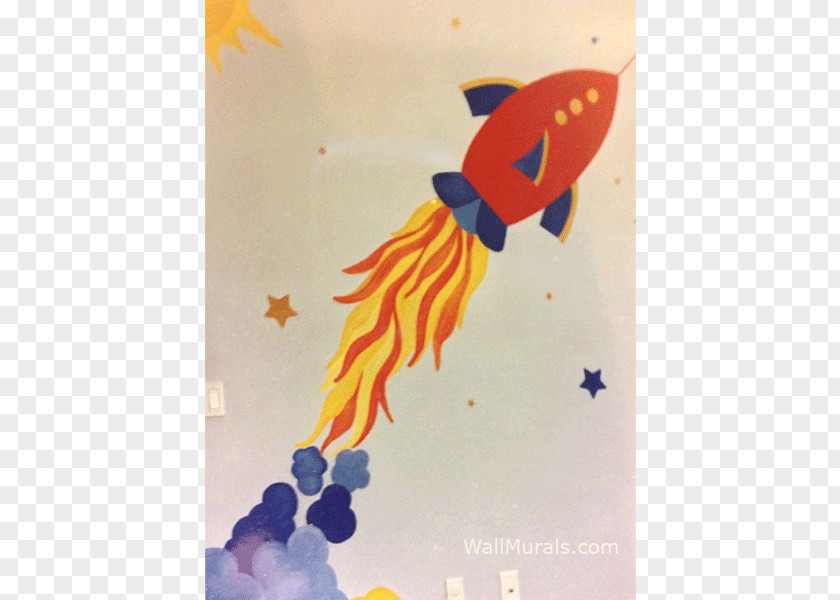 Outer Space Mural Painting Art PNG
