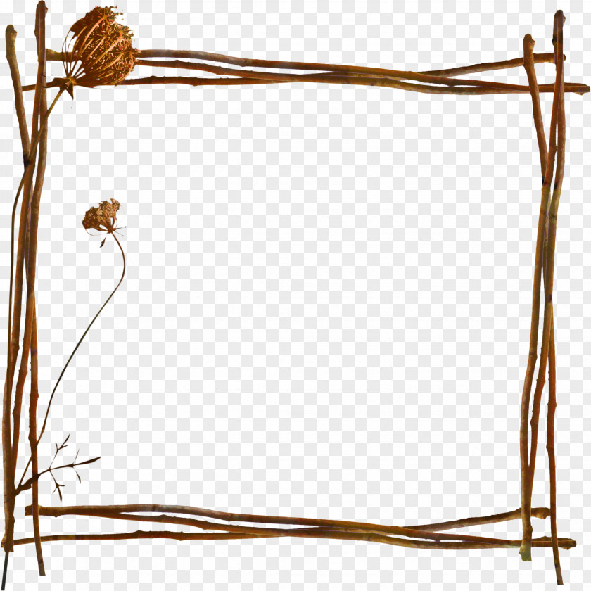 Rectangle Picture Frame Wood PNG