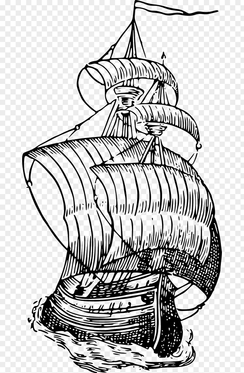 Ship Drawing A Popular History Of The Mexican People Clip Art PNG