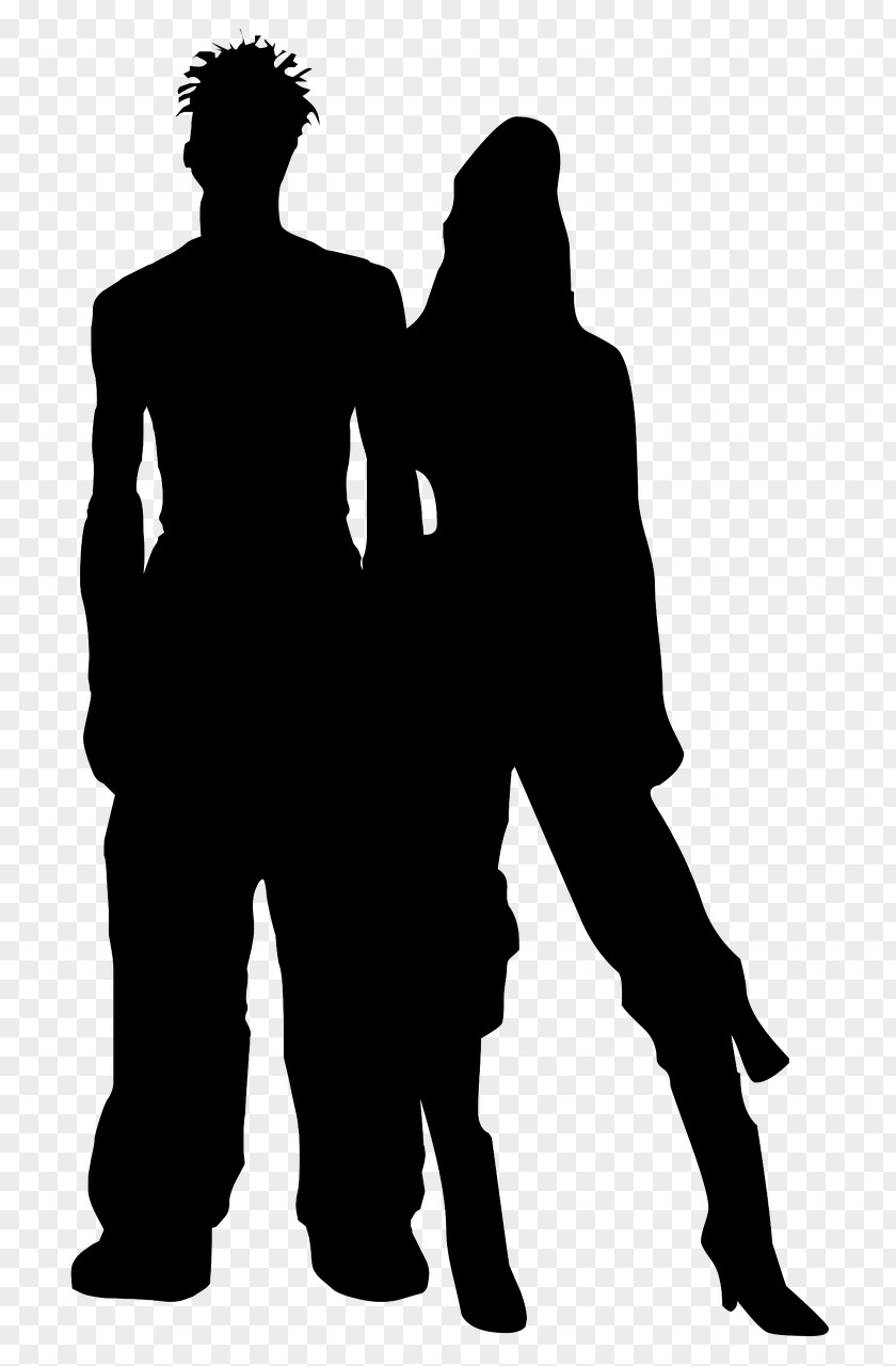 Silhouette Couple PNG