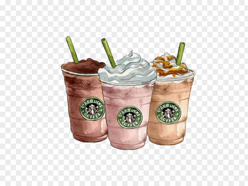 Starbucks Ice Cream Coffee Drawing Frappuccino Clip Art PNG