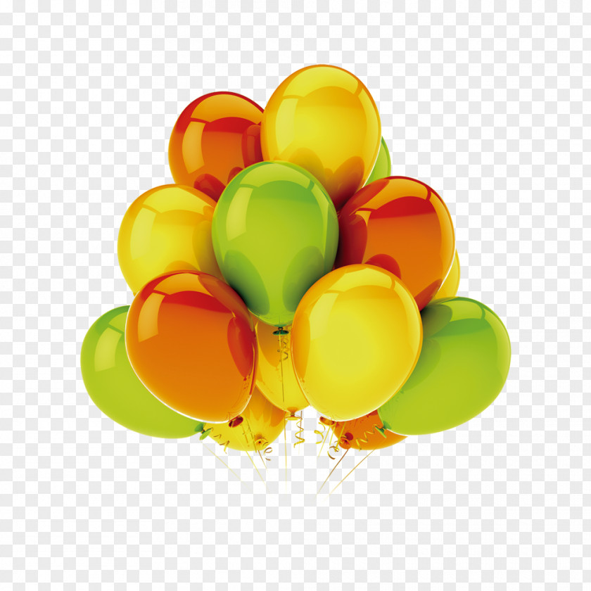 Yellow Balloons Green Balloon Birthday Stock Photography Party PNG