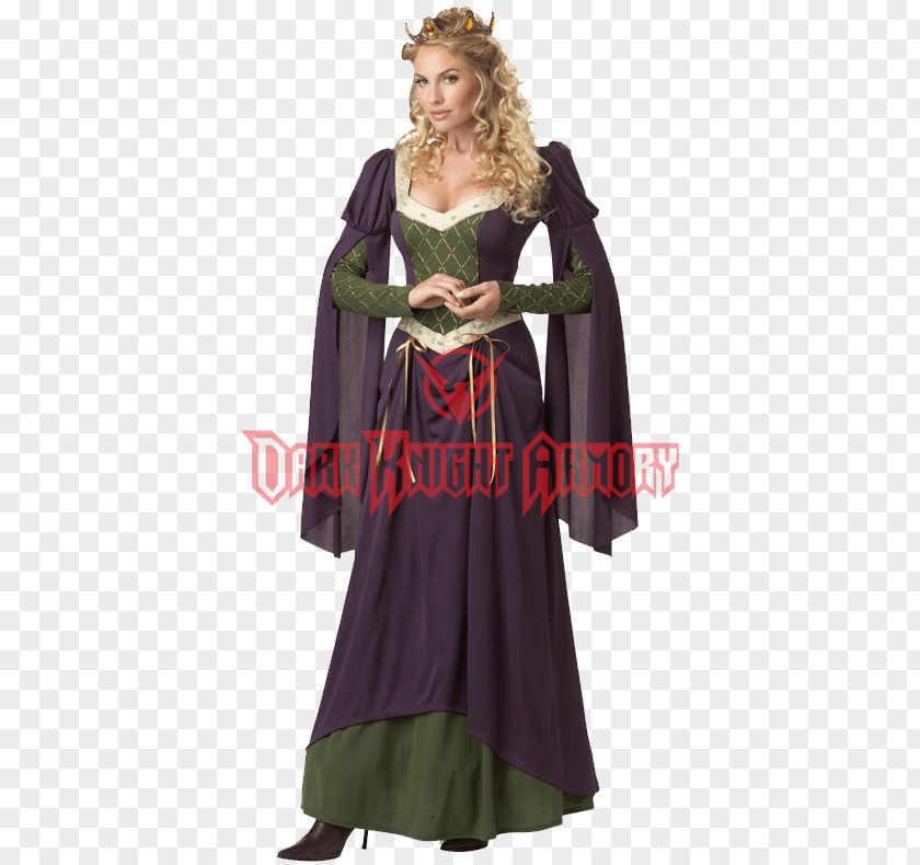 Dress Lady In Waiting Costume Halloween Clothing PNG