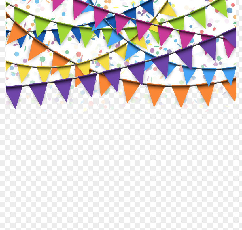 Flags Hanging Festive Atmosphere Flag Confetti Stock Photography Banner PNG