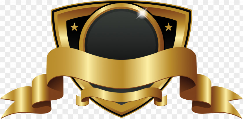 Golden Shield Badge PNG shield badge clipart PNG