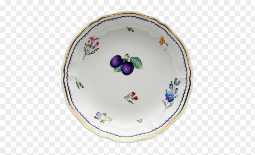 Italian Pottery Doccia Porcelain Plate Tableware PNG