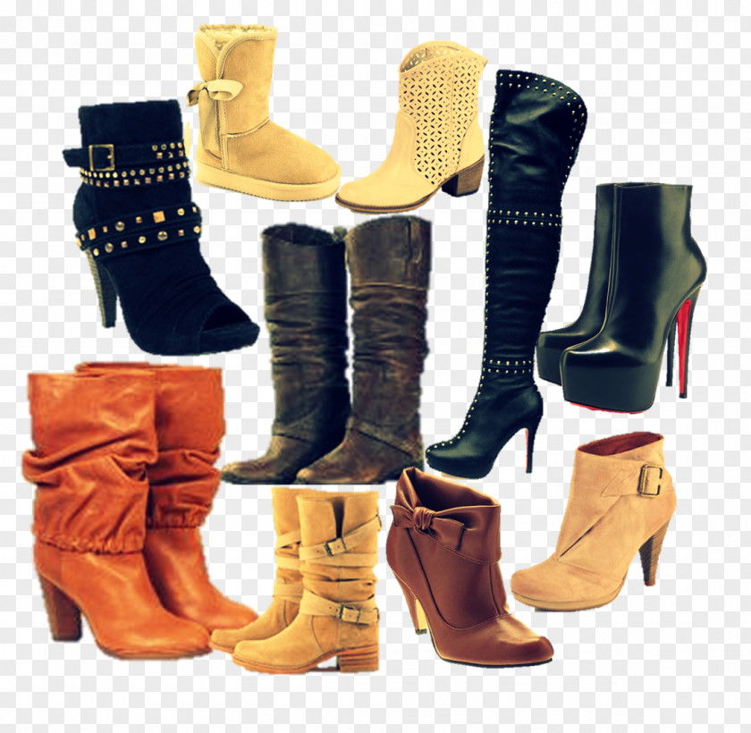 Boot Riding High-heeled Shoe Snow PNG