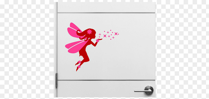 Fairy Door Pink M Sticker Rectangle PNG