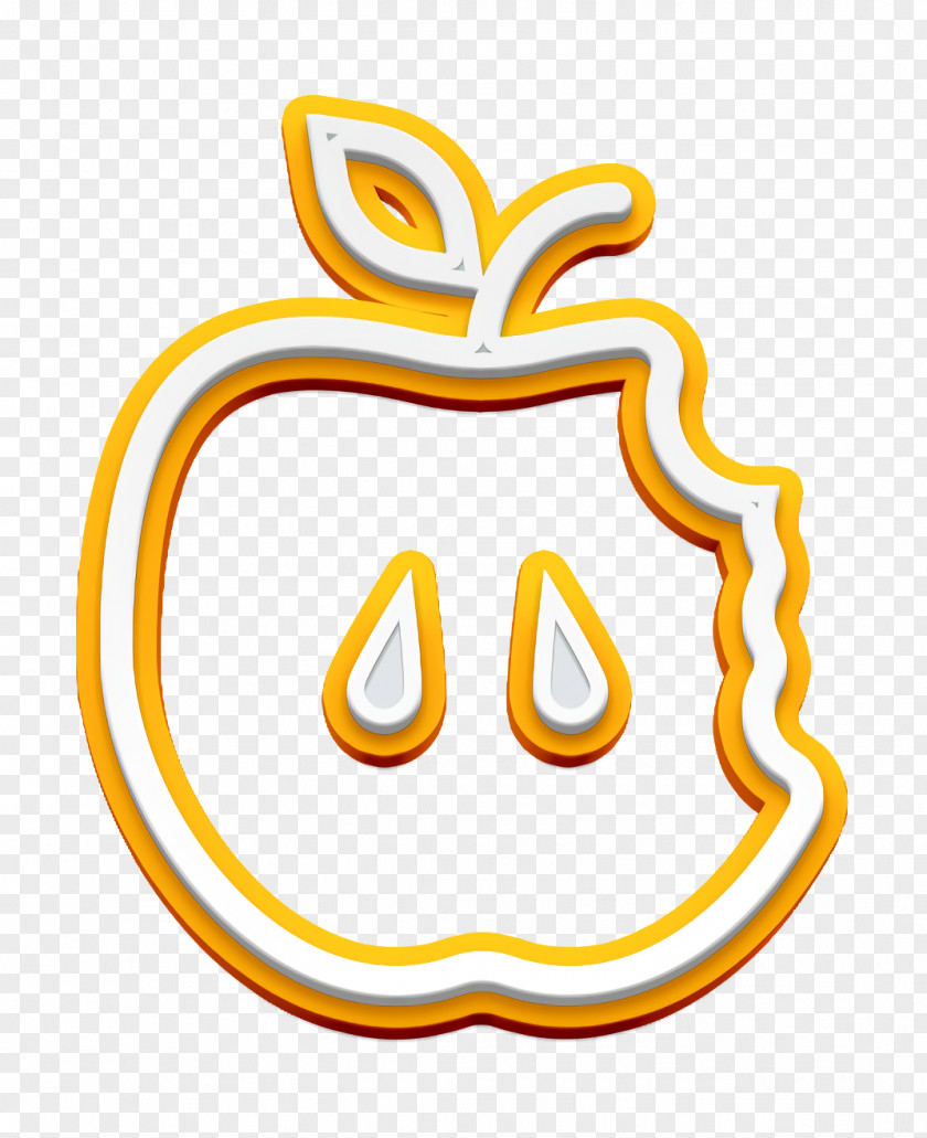 Gastronomy Icon Apple Eaten PNG