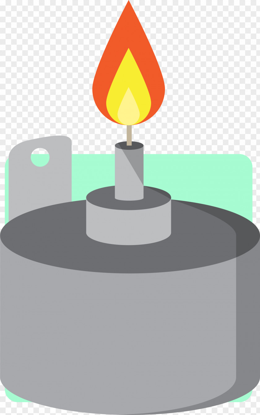 Simple Grey Candle Clip Art PNG