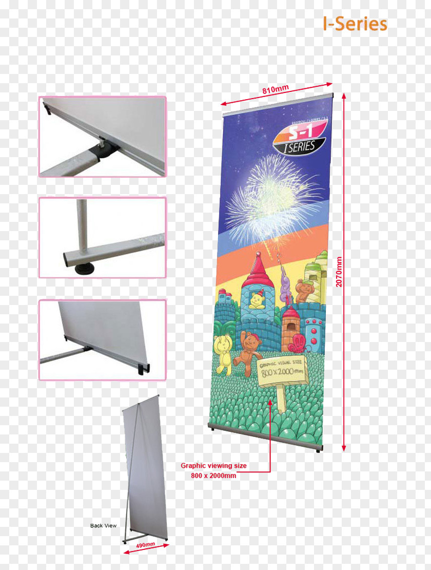 Stand Banner Display Advertising Promotion Web PNG