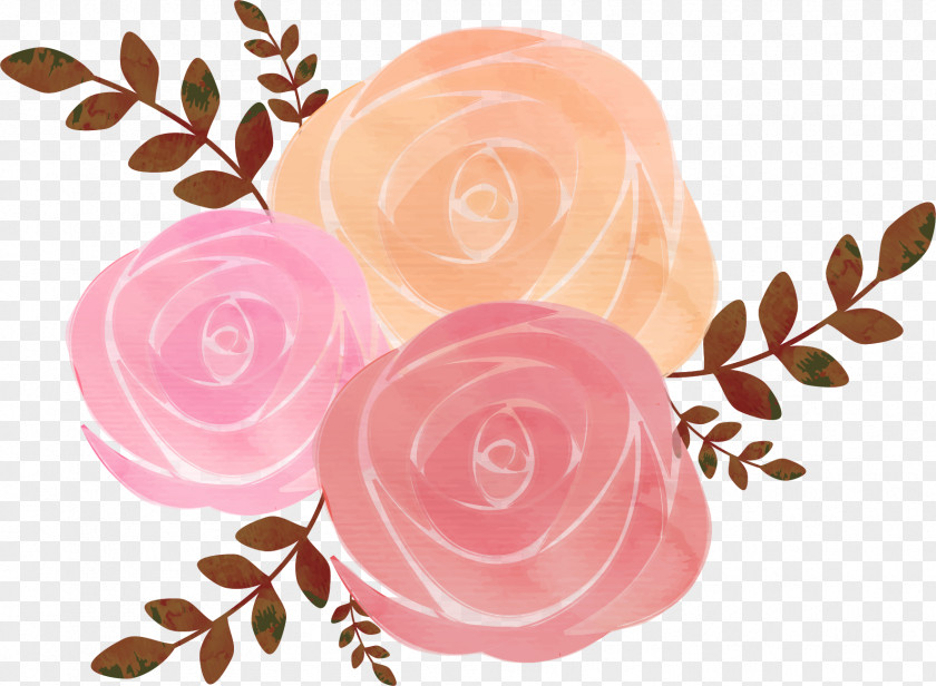 Rose Watercolor Painting Drawing PNG