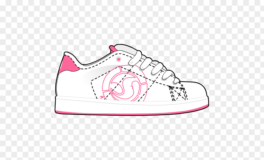 Shoe Sneakers Walking Stroke Pattern PNG