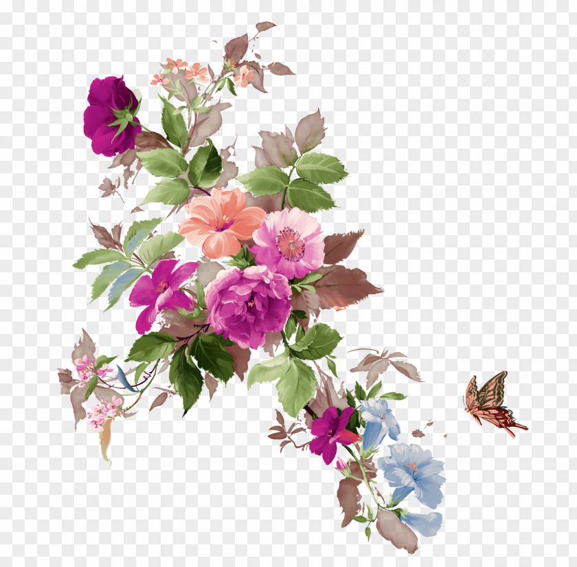 Spring Flower Floral Design Clip Art PNG