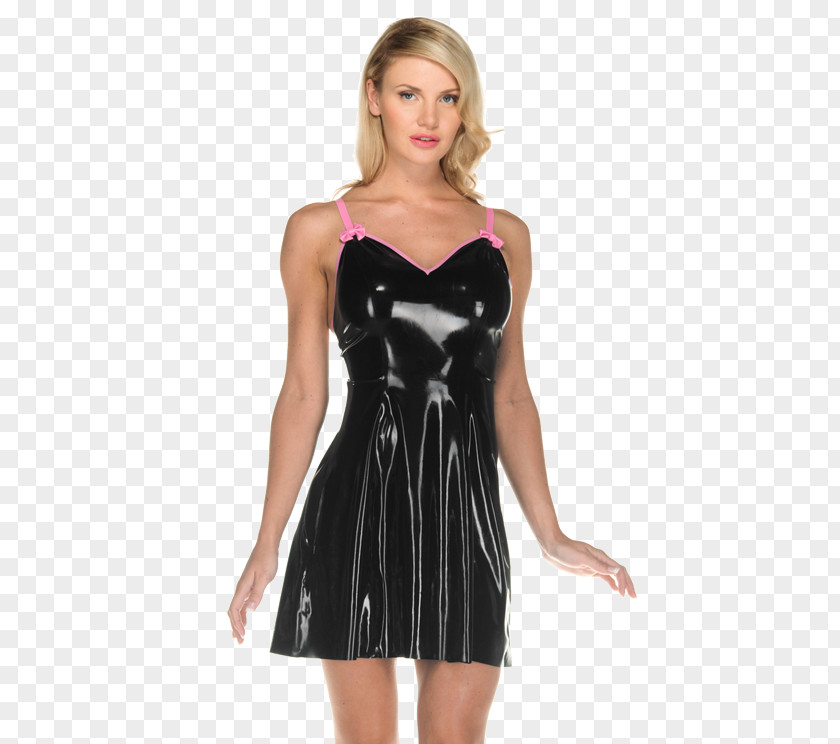 Woman In Dress Little Black Clothing Babydoll Sleeve PNG