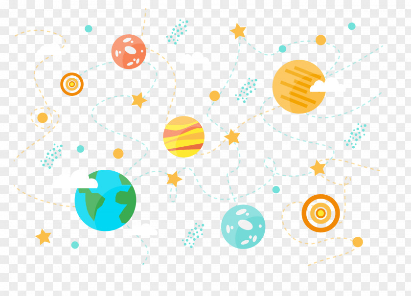 Cartoon Galaxy Vector Earth Download Graphic Design PNG