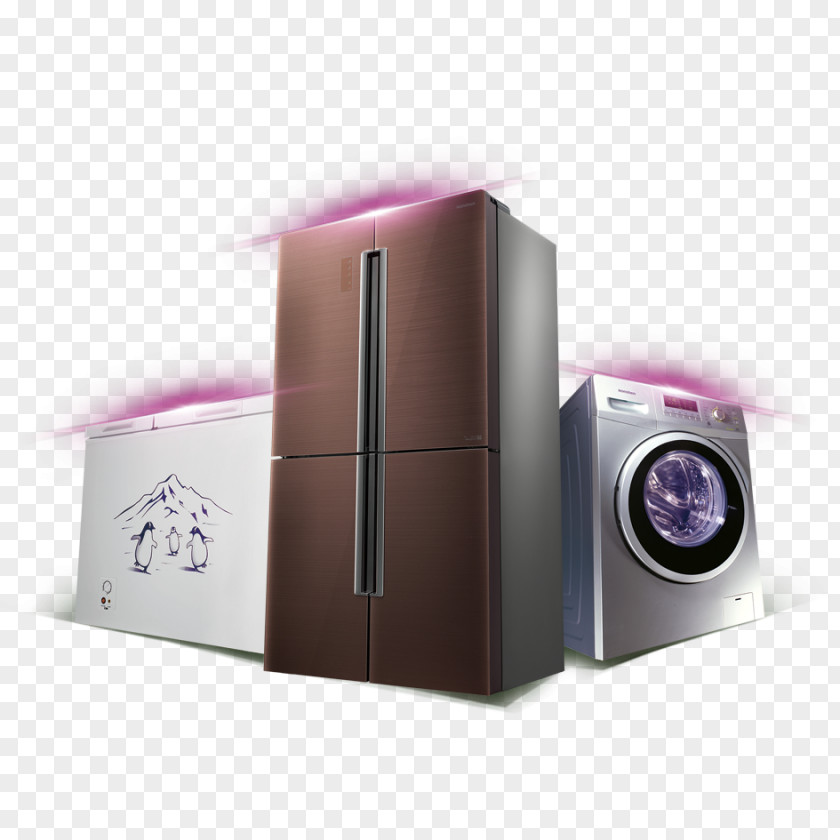 Electric Refrigerator Home Appliance PNG