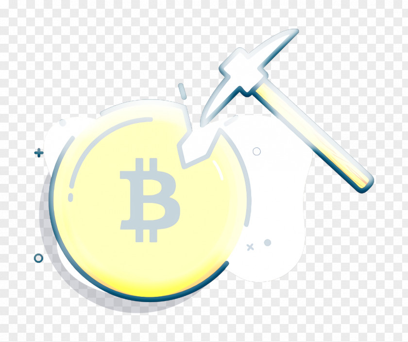 Logo Text Bitcoin Icon Mining Mine PNG