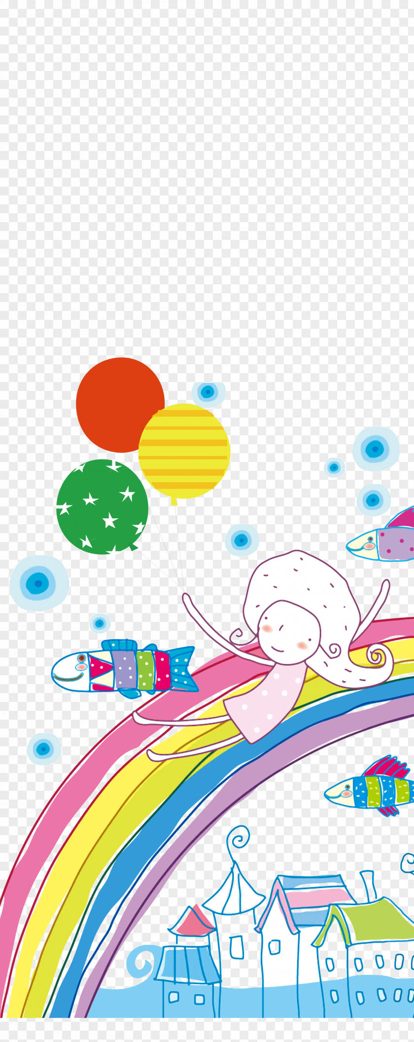 Rainbow Cartoon Poster Drawing Child PNG