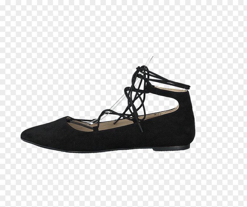 Ballerina Black Suede Shoe Walking M PNG