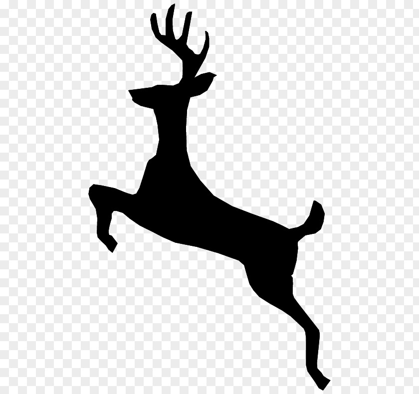 Jumping Jacks Reindeer Personalization Antler Silhouette Clip Art PNG