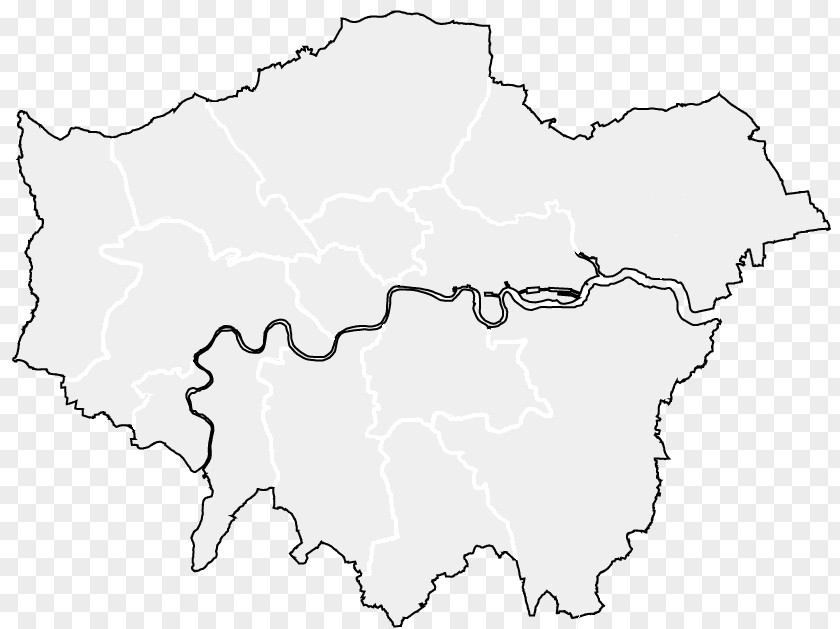 Map White Line London Clip Art PNG