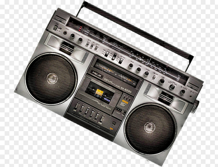 Radio Boombox Tape Recorder PNG