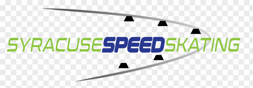 Speed Skating Logo Line Font PNG