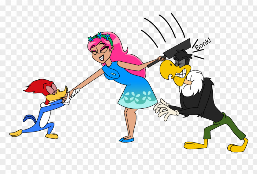 Woody Woodpecker Buzz Buzzard Wally Walrus Cartoon Fan Art PNG