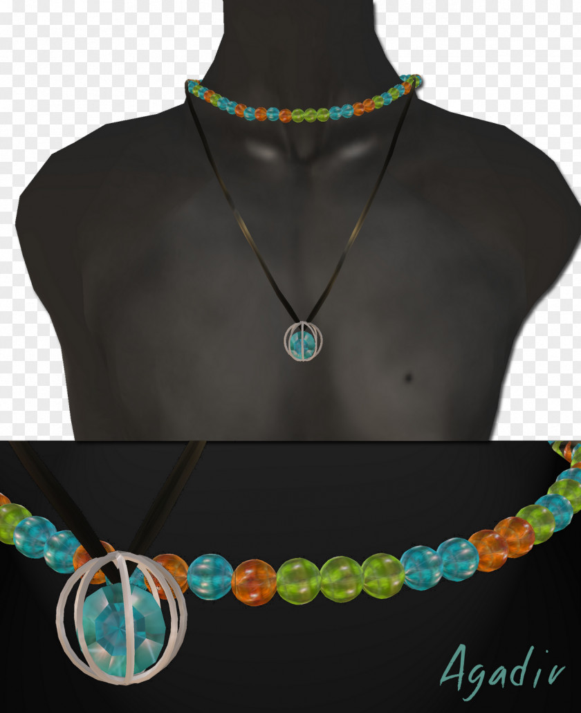 Glass Bead Jewellery Necklace Turquoise Gemstone Clothing Accessories PNG