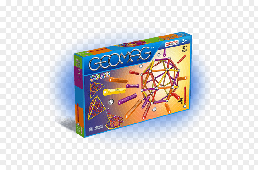Toy Geomag Construction Set Craft Magnets Blue PNG