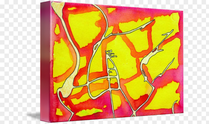 Yellow Watercolour Acrylic Paint Modern Art Visual Arts Resin PNG