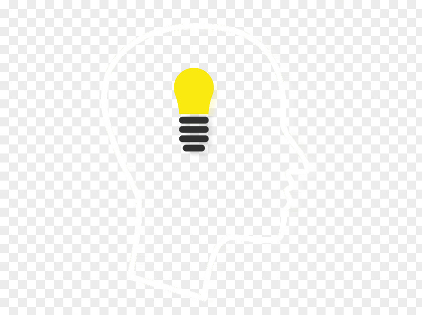 Creative Bulb Head Brand Yellow Pattern PNG