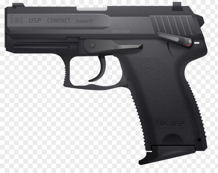 Heckler & Koch USP Compact HK45 Pistol PNG