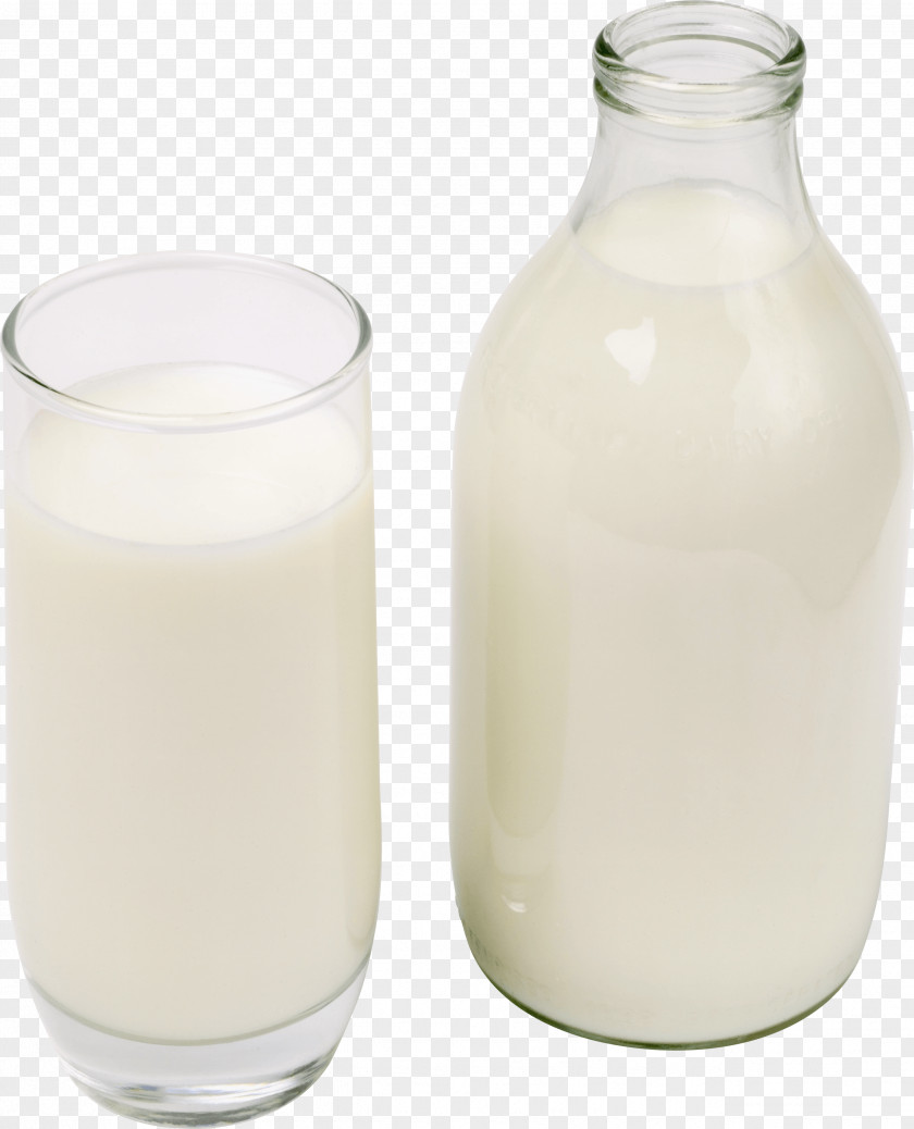 Milk Glass Bottle Soy Buttermilk Raw Pasteurisation PNG