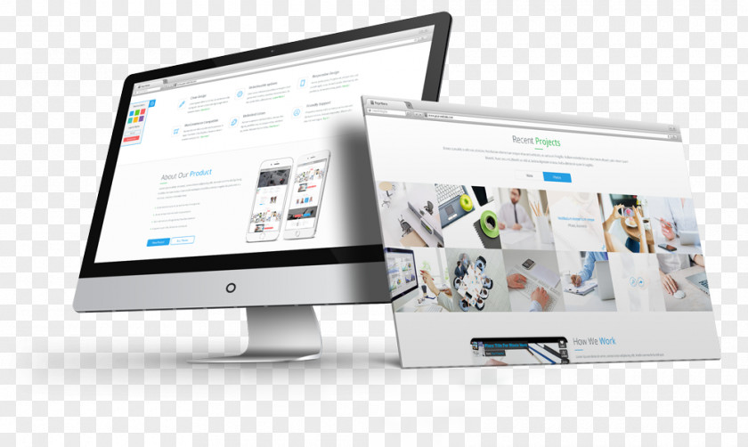 Mock Up Web Development Design Application PNG