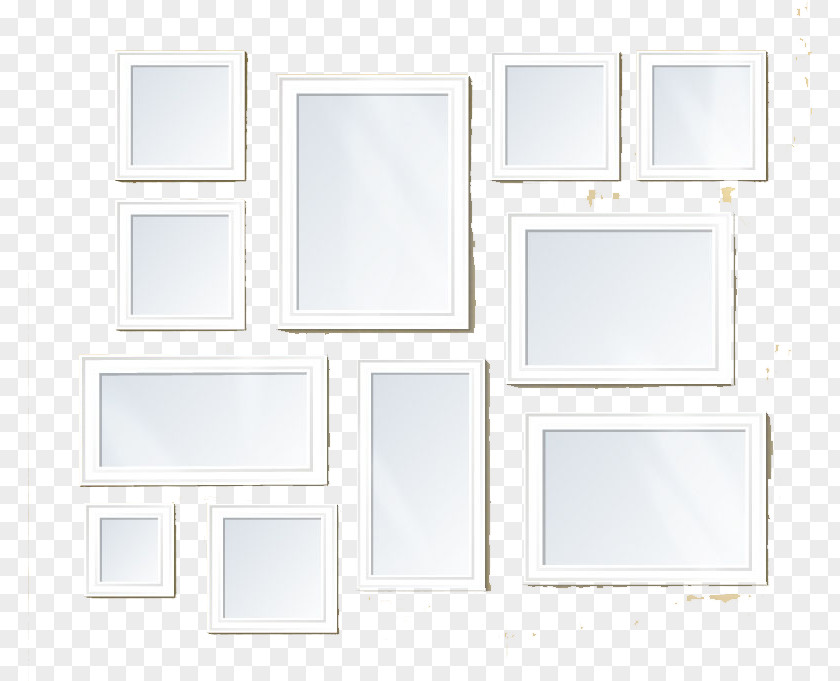 White Frame Floor Picture Square, Inc. PNG