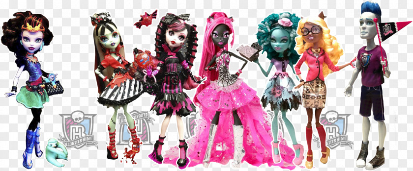 Barbie Mattel Monster High Doll Fashion Design PNG