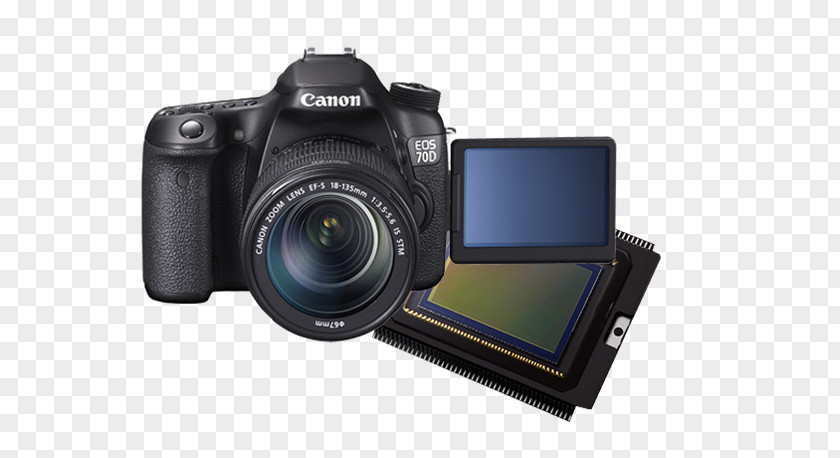 Canon 70D EF-S 18–135mm Lens EOS Digital SLR EF Mount Camera PNG