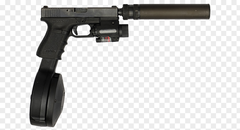Drum Gun Trigger Firearm Airsoft Guns Glock Ges.m.b.H. Pistol PNG