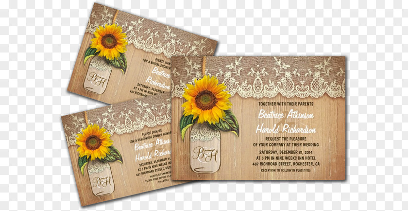 Floral Wedding Card Invitation Convite Customs By Country Bridal Shower PNG