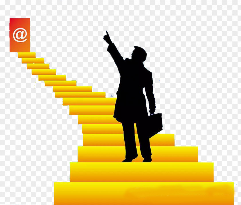 Man Climb The Ladder Silhouette Finance PNG