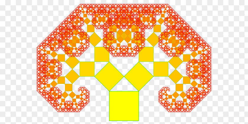 Autumn Tree Pythagoras Pythagorean Theorem Geometry Mathematics Fractal PNG