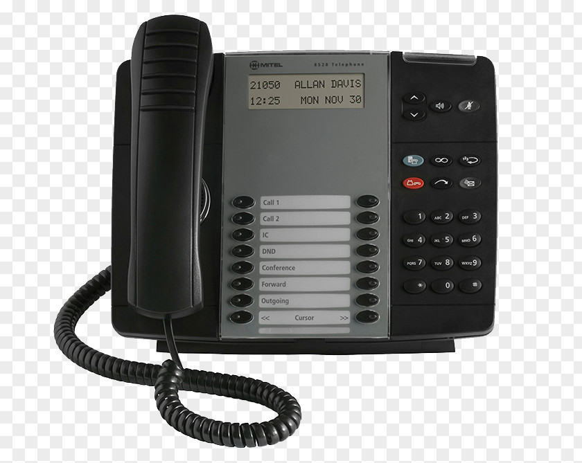 Digital Enhanced Cordless Telecommunications Bt Quantum 8528 Telephone Mitel Business System VoIP Phone PNG