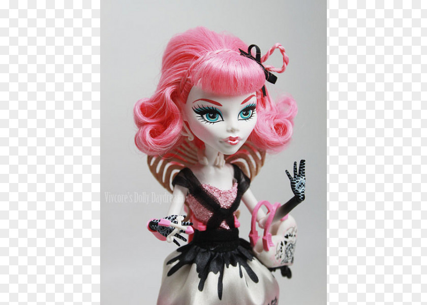 Barbie Monster High Doll OOAK Repaint PNG