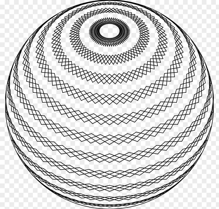 Line Spiral Drawing Art PNG
