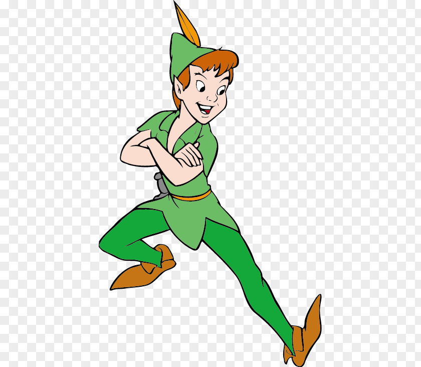 Lovely Clown Peter Pan Tinker Bell And Wendy Logo PNG