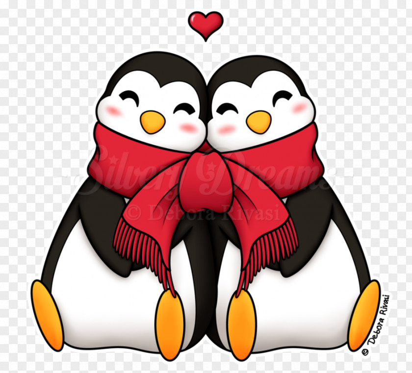 Penguin Love Happiness Quotation PNG